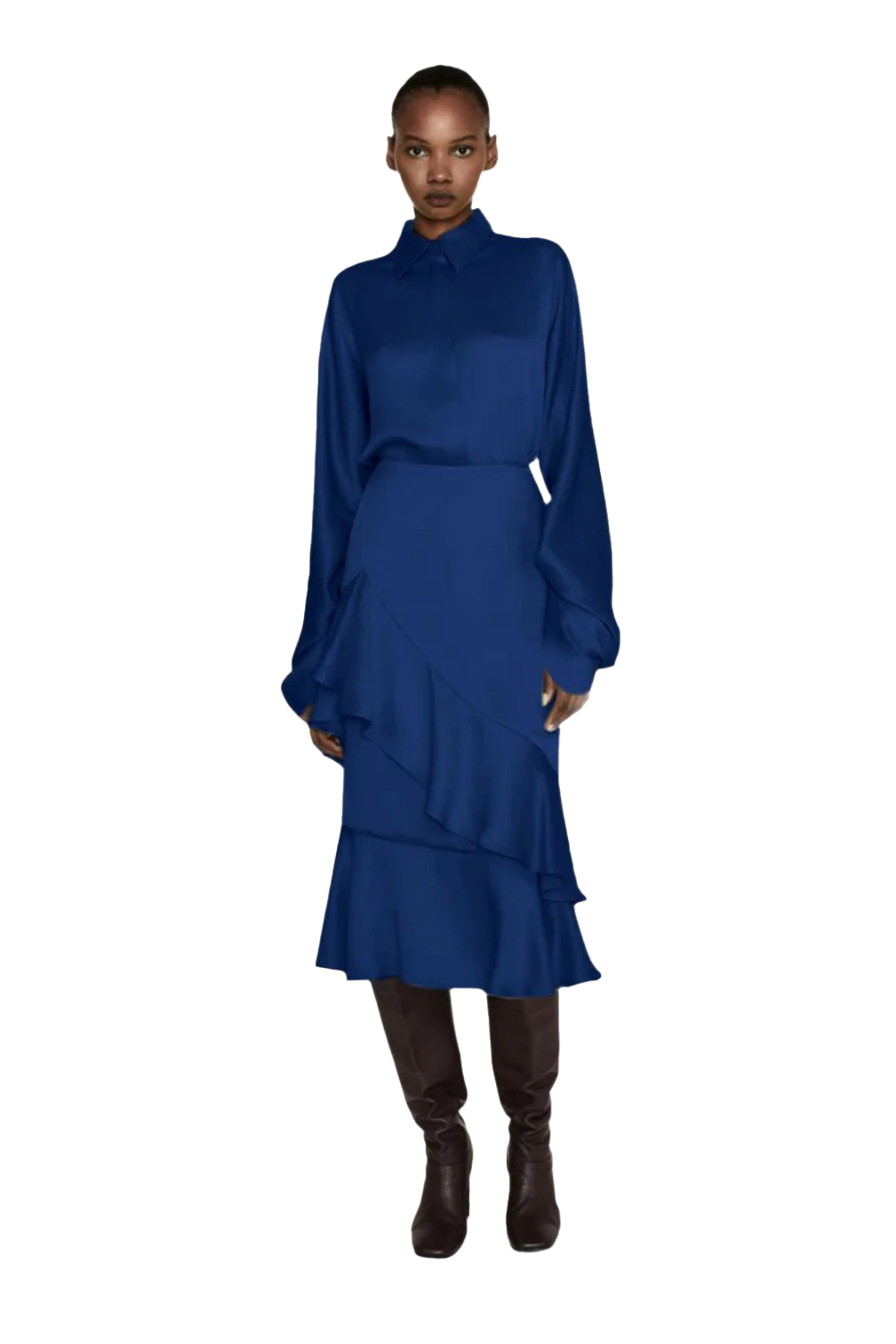 Draped Long Sleeve Top
