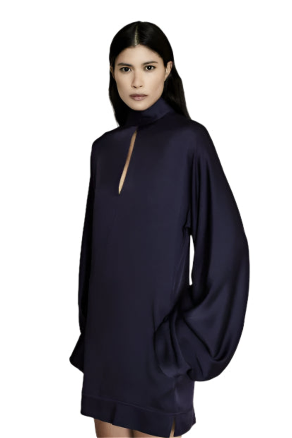 High Neck Mini Dress
