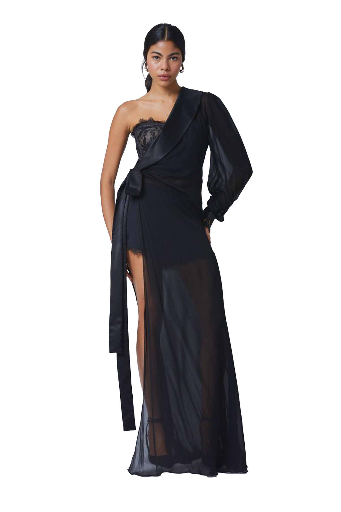 Lidia One-Shoulder Long Dress