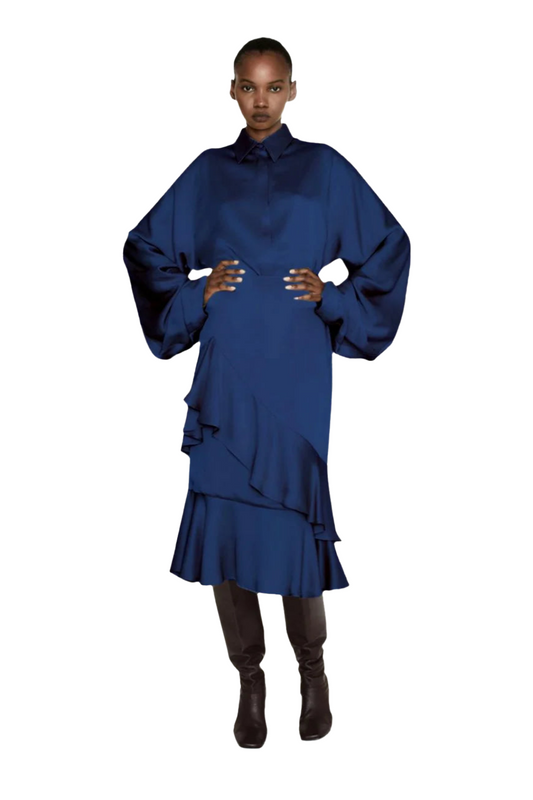 Draped Long Sleeve Top