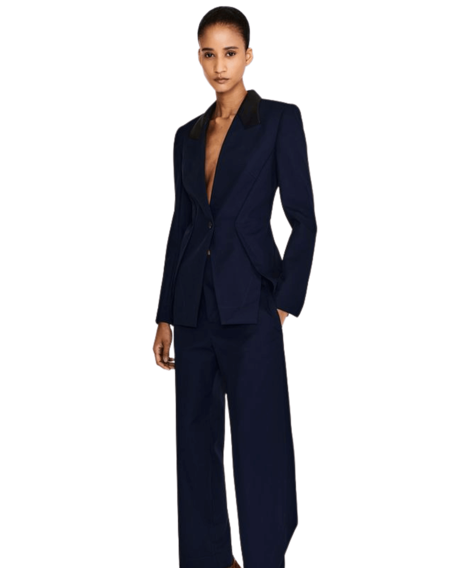 V-stitched blazer