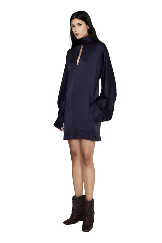 High Neck Mini Dress