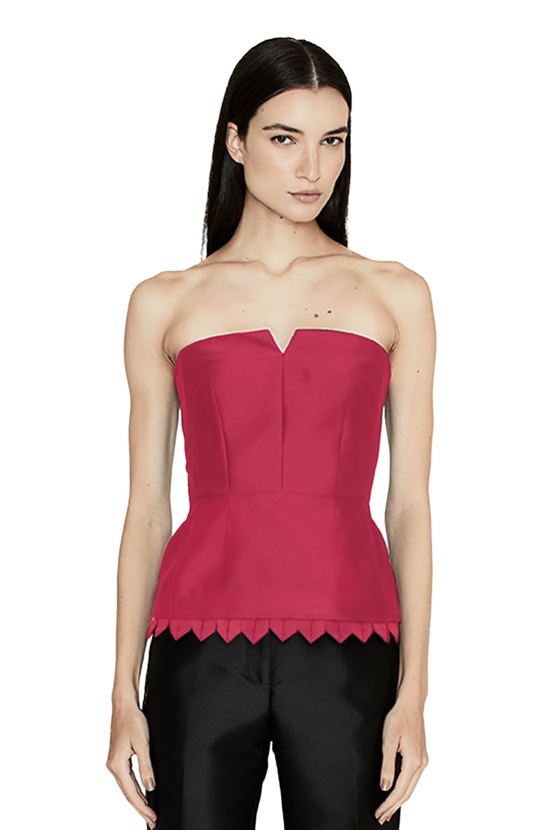 Corset V-Strapless Top