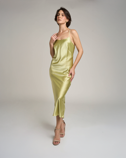LIME SLIP DRESS
