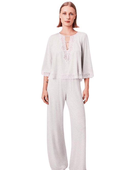 Long Sleeve Knit Pajama Set Nanna