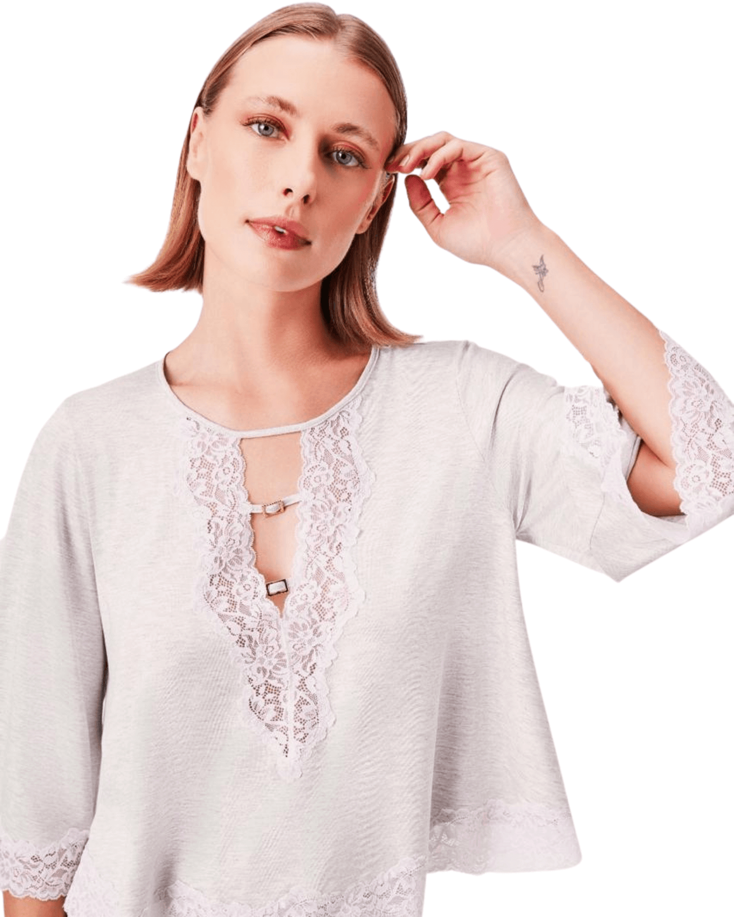 Long Sleeve Knit Pajama Set Nanna