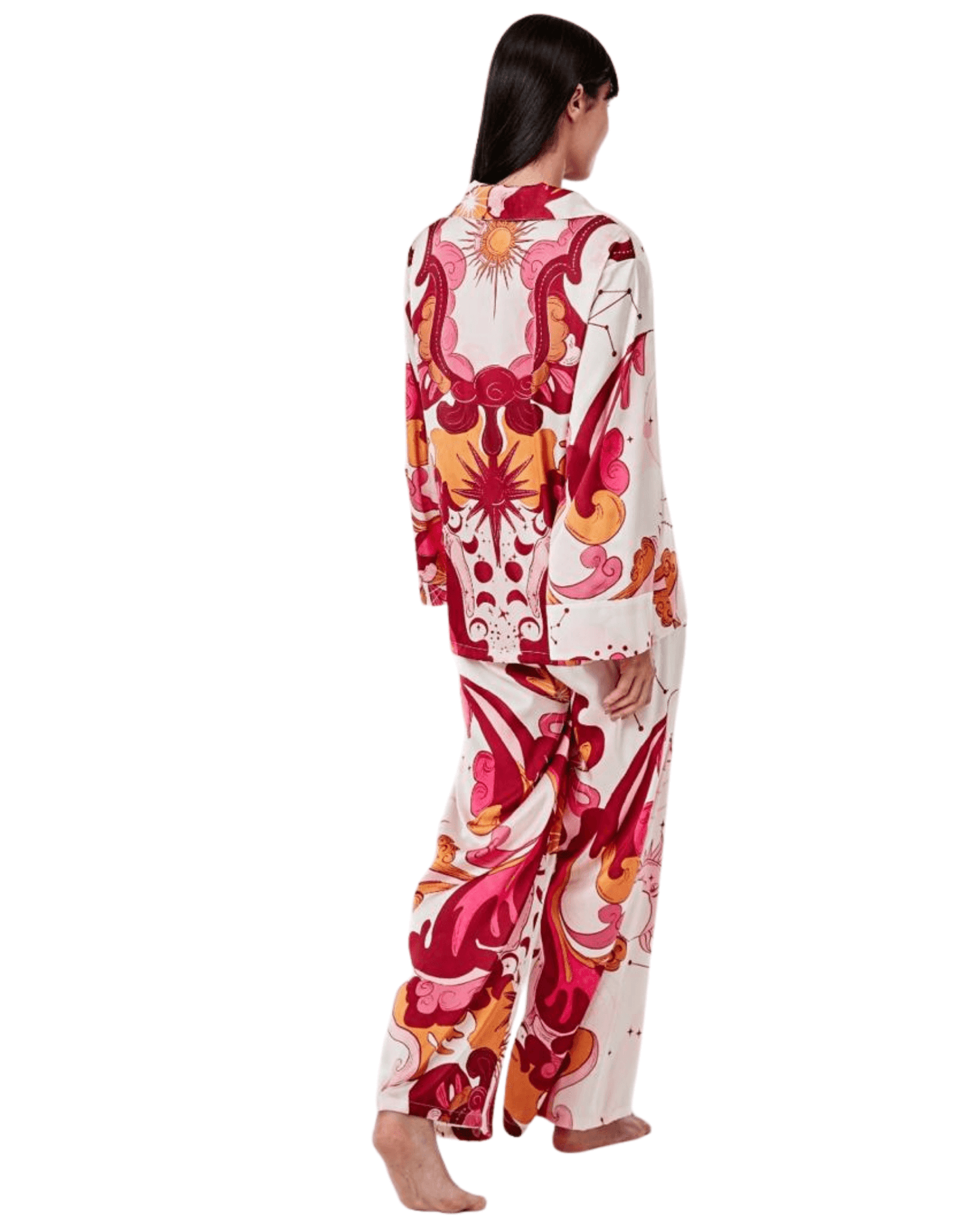 Long Sleeve Satin Pajama Set Valkiria