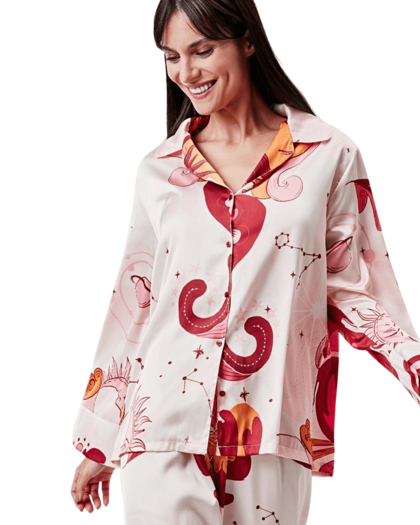 Long Sleeve Satin Pajama Set Valkiria