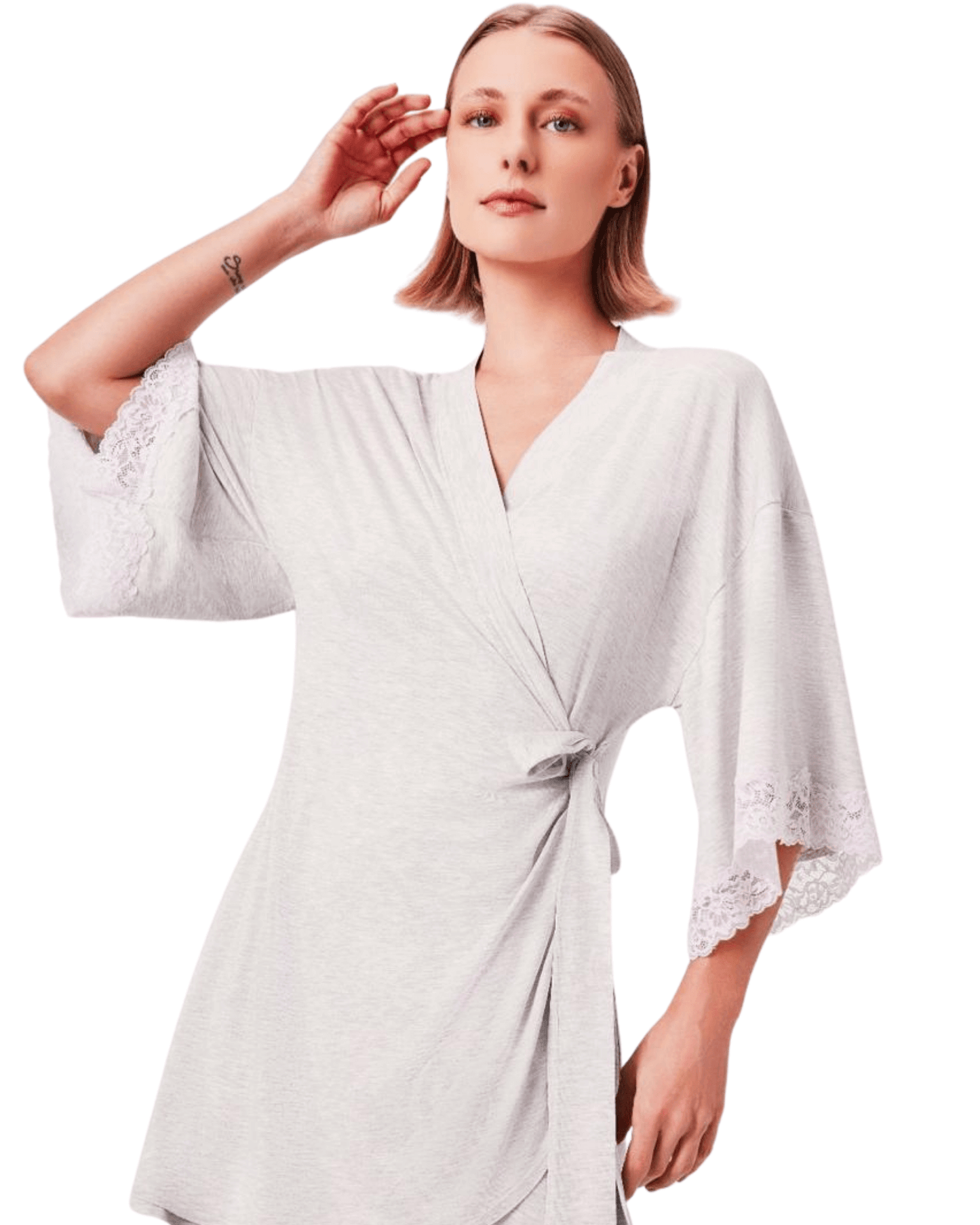 Short Knit Robe Nanna